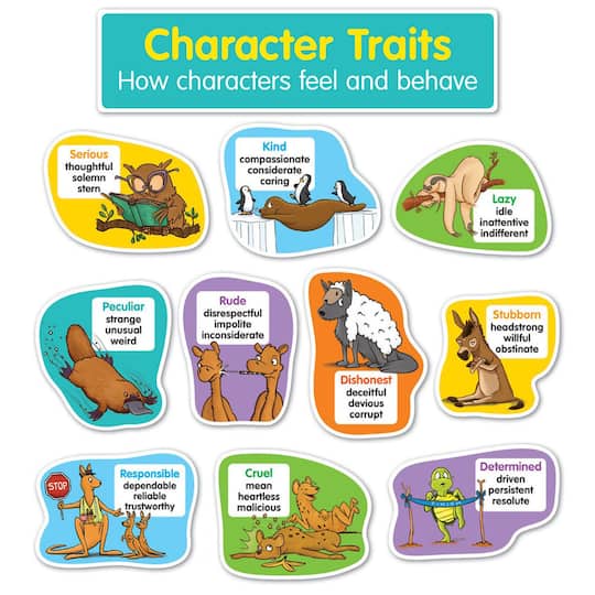 Scholastic&#xAE; Teaching Resources Character Traits Bulletin Board Set, 26ct.